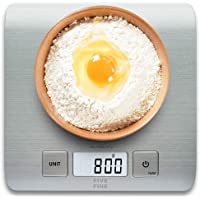 FiveFine Báscula de Cocina Grande- Balanza Cocina de Acero Inoxidable- Peso Cocina Digital con Alta Precisión- Balanza…